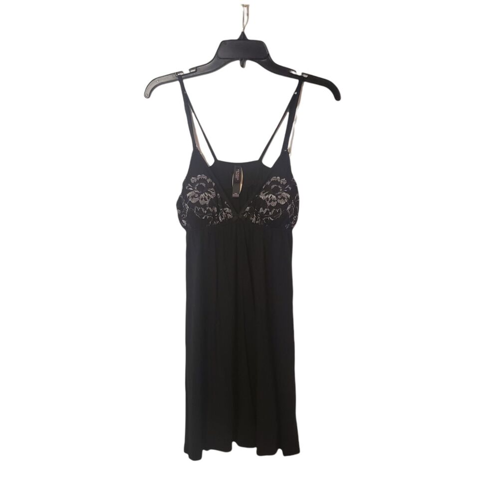Victoria Secret Black Chamise Nightie M